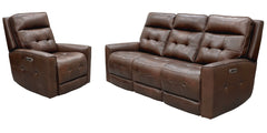 Bring upscale elegance to your living area with the Canterbury Power Zero Gravity Reclining Sofa Group. This gorgeous matching set includes a Power Recliner, a Power Console Loveseat, and a Power Sofa. Covered in gorgeous, supple leather with a custom mat