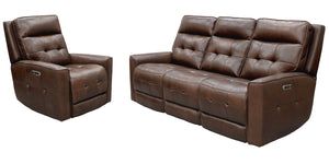 Bring upscale elegance to your living area with the Canterbury Power Zero Gravity Reclining Sofa Group. This gorgeous matching set includes a Power Recliner, a Power Console Loveseat, and a Power Sofa. Covered in gorgeous, supple leather with a custom mat