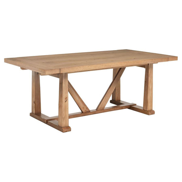 Middleton - 106## Extension Leaf Dining Table - Natural Brown