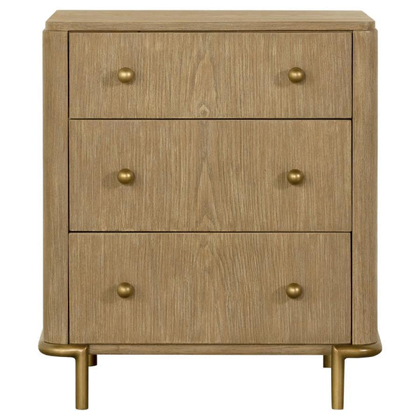 Arini - 5 Piece Queen Bedroom Set - Cream And Sand Wash