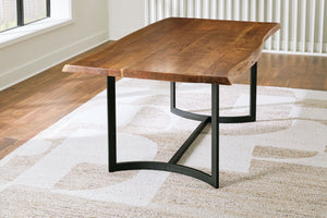  its solid wood tabletop features a natural live edge for a one-of-a-kind look. Your search for simple