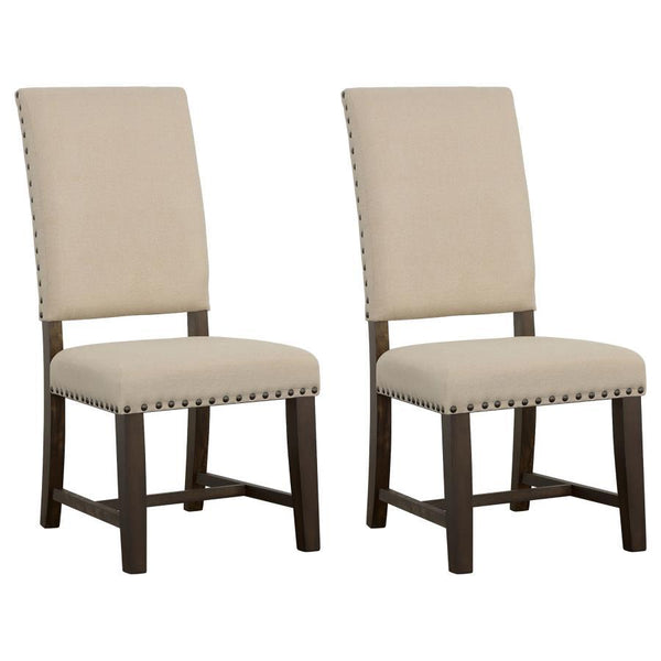 Pull up this simple classic Parsons chair to your favorite casual dining table and grab a fork. Clean lines and gently flared back. Armless chair makes it easy to reach for a second helping or sneak a bite to a doe-eyed furry beggar. Beautifully upholster
