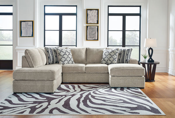 Calnita - Sisal - 3 Pc. - 2-Piece Sectional With Laf Corner Chaise