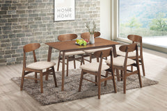 Morocco - 7 Piece Dining Room Set (Rectangle Dining Table & 6 Chairs) - Natural
