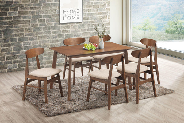 Morocco - 7 Piece Dining Room Set (Rectangle Dining Table & 6 Chairs) - Natural