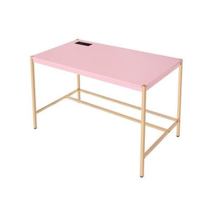 Midriaks - Writing Desk - Pink & Gold Finish