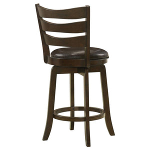 Murphy - Wood Counter Height Swivel Bar Chair - Dark Brown