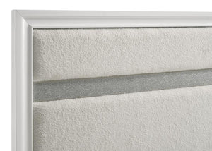 Miranda - Upholstered Twin Panel Bed - White