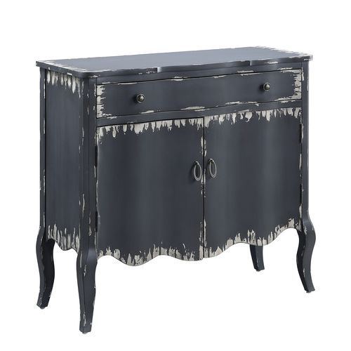 Assembled Rectangular Accent Table w/2 Door Table Top Thickness: 18 mm 1 Storage Drawer Wooden Side Glide 3/4 Extension Drawer Glide DT French Front<br/><br/><b>Product Features</b><ul><li>Assembled</li><li>Storage: 1Storage Drawer & 2 Door Cabinet</li><l