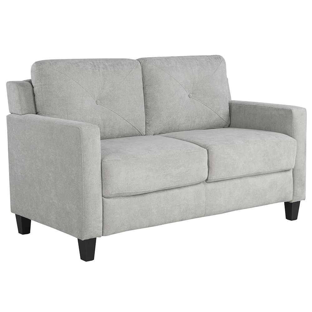 Experience ultimate comfort and style with Horatio taupe Chenille sofa.The tight back and seat cushions ensure a comfortable seating experience, supported by pocket coil construction and a sturdy wooden inner frame. This set is perfect for creating a mode