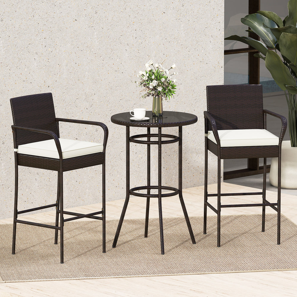 Made of hand-woven PE wicker for extended elegance<br>Inclined backrest  curved armrests and cozy footrest for relaxation<br>Soft cushions with elastic sponge fillings for more comfort<br>Smooth zippers make cushion covers easy to remove and clean<br>Fixi