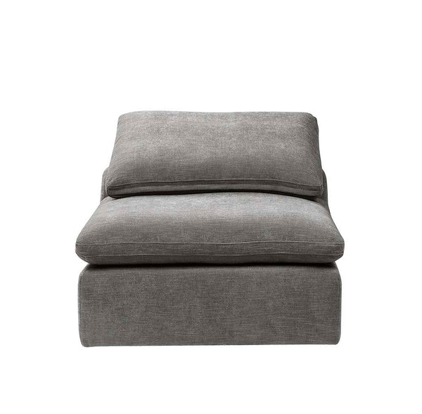 Naveen - Armless Chair - Gray Linen