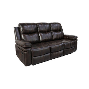 The Kellen Dual Recliner Sofa in rich brown seamlessly blends durability, comfort, and thoughtful design. Built with premium hardwood and plywood frames, this sofa ensures long-lasting stability and support. The plush, resilient foam cushions and advanced