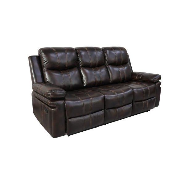 The Kellen Dual Recliner Sofa in rich brown seamlessly blends durability, comfort, and thoughtful design. Built with premium hardwood and plywood frames, this sofa ensures long-lasting stability and support. The plush, resilient foam cushions and advanced