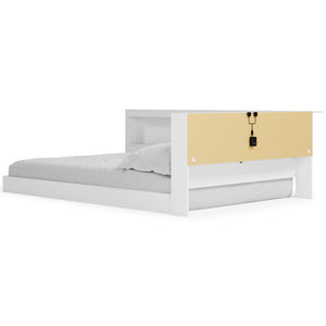 Piperton - White - Full Bookcase Storage Bed