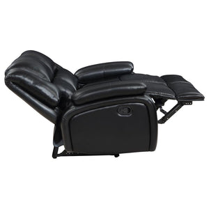 Camila - Upholstered Motion Reclining Loveseat - Black