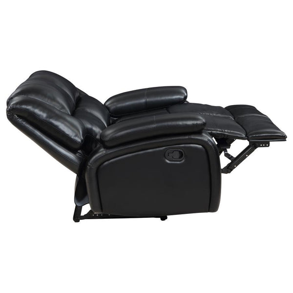 Camila - Upholstered Motion Reclining Loveseat - Black