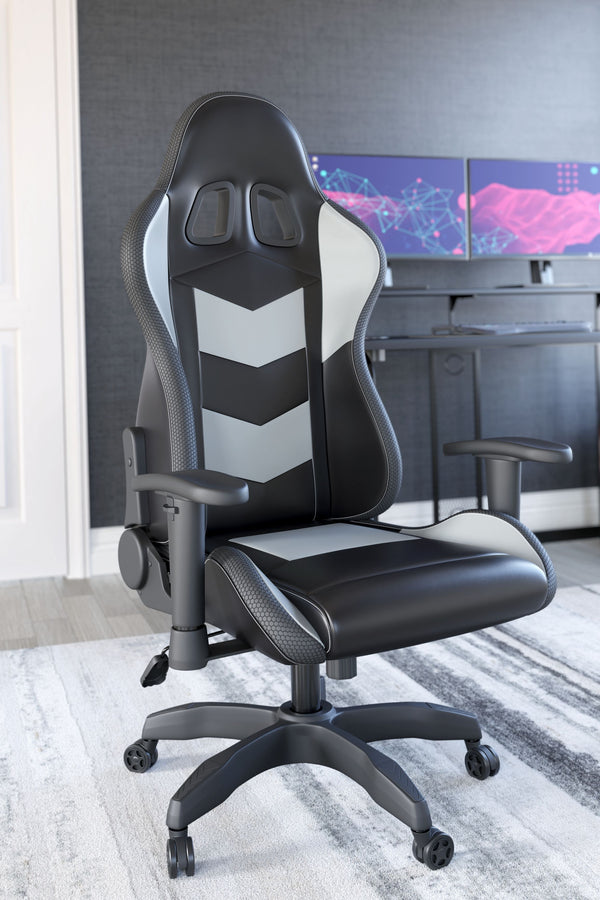  this swivel office chair with comfy contoured seat an