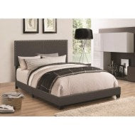 Upholstered Beds Upholstered King Bed with Nailhead Trim