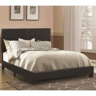Dorian Black Upholstered Leatherette Full Bed