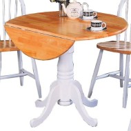 Damen Round Pedestal Drop Leaf Table