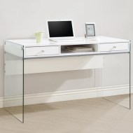 Modern Computer Desk with Glass Sides