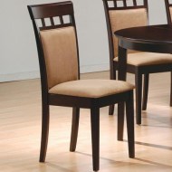 Mix & Match Upholstered Back Panel Side Chair with Fabric Seat