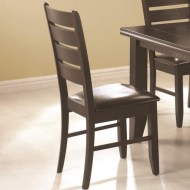 Dalila Casual Side Chair with Cushioned Leatherette Seat