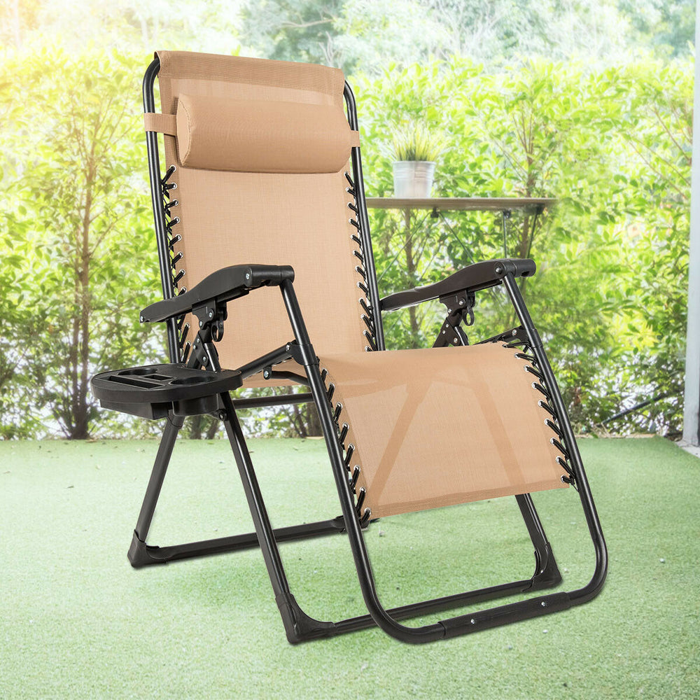 This recliner will be a perfect choice to have a nap in hot summer or enjoy the sunshine. Â  The cool and breathable fabric will never make you sultry even in summer. Its waterproof and sun-resistant performances allow you to place it outdoor with no worr