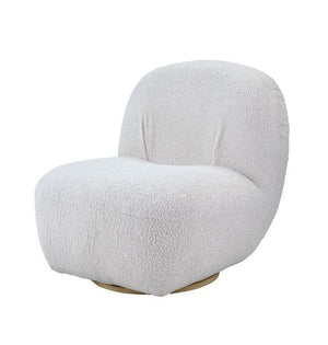 Yedaid - Accent Chair - White Teddy Sherpa
