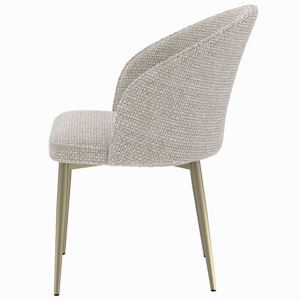 Cora - Side Chair (Set of 2) - Champange Fabric