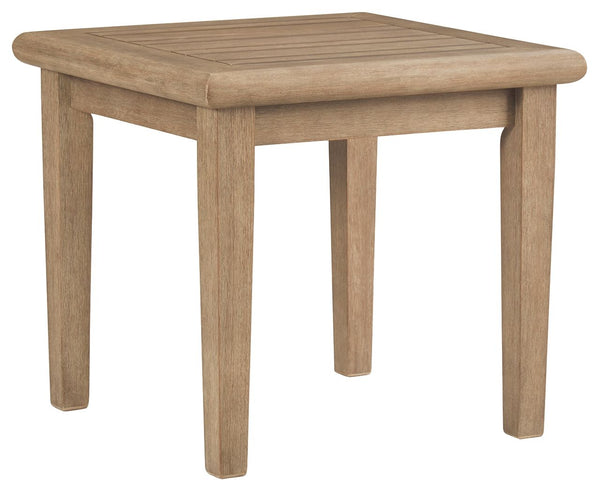 Discover a high-style alternative to traditional outdoor furniture. This outdoor end table marries sturdiness and style in such a delightful way. Better yet, it has the edge when it comes to affordability. For that much more weather protection, the table-