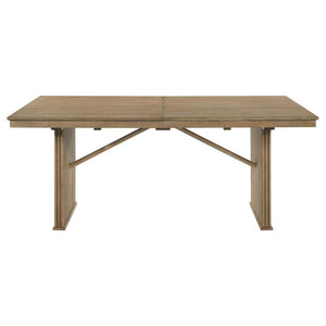Adina - Extension Dining Table - Distressed Light Brown