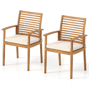 Acacia wood frame is sturdy  long-lasting and non-deformable<br>Soft sponge filling will relieve the pressure on your hip<br>Ergonomic backrest can fit the body of your contour<br>Armrests offer added relaxation for leisure time<br>Zippered cover is detac