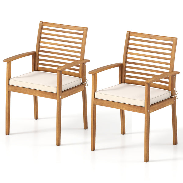 Acacia wood frame is sturdy  long-lasting and non-deformable<br>Soft sponge filling will relieve the pressure on your hip<br>Ergonomic backrest can fit the body of your contour<br>Armrests offer added relaxation for leisure time<br>Zippered cover is detac