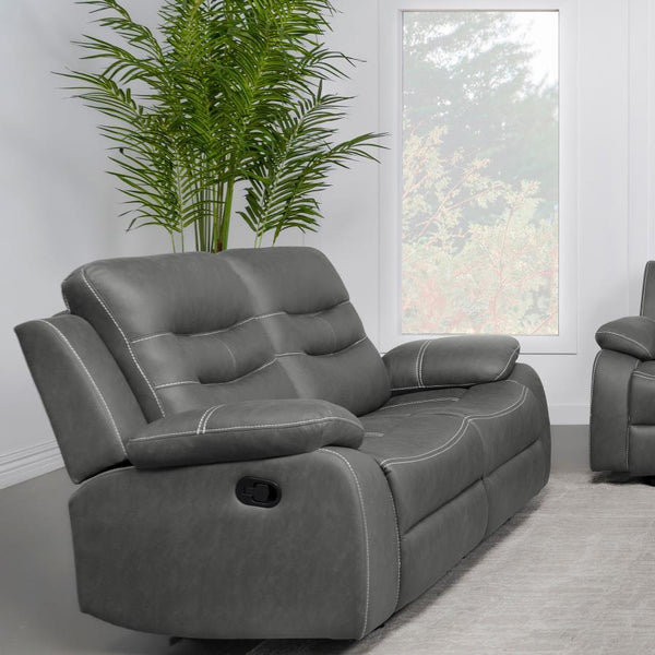  the motion loveseat is ideal for a small gathering or solo relaxation. Pillowy polyester fiber padding in all the right places supports seating comfort and offers a design boost through tufting and layering