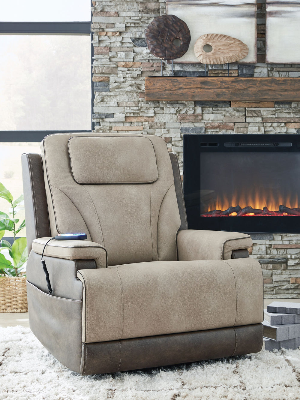 Enjoy effortless comfort at the touch of a button with this power lift recliner. Kick back, adjust the headrest and find the perfect level of lumbar support with easy one-touch controls. When itâ€™s time to stand, the gentle power lift feature helps you t
