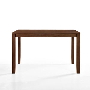  a perfect blend of durability and style. This table is crafted from a combination of solid Rubberwood and manufactured woods