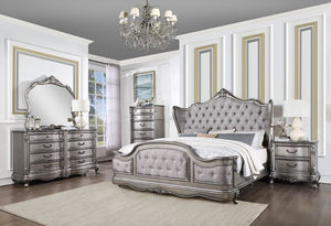 Ausonia - Queen Bed - Antique Platinum - Finish