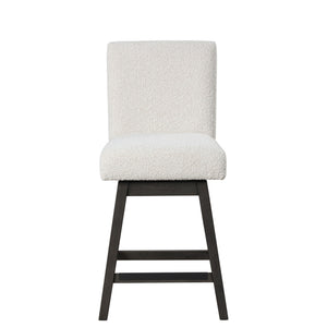  and functionality. Each set includes two counter swivel stools