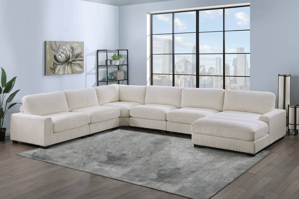 Elevate your home with this modular arrangement, a masterpiece of form and function. Featuring sleek lines and deep, supportive surfaces, it’s designed for unparalleled comfort. This contemporary seating set instantly adds architectural interest and lasti