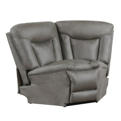 Morello - Wedge - Gray<br/><br/><b>Product Features</b><ul><li>Includes: 1 Wedge</li><li>Material: Upholstered in sumptuously soft 100% polyester fabric in a gray color. The variations in color mimic the look of leather without the higher price tag.</li><