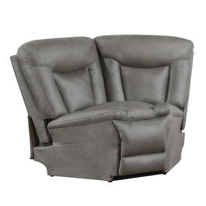 Morello - Wedge - Gray<br/><br/><b>Product Features</b><ul><li>Includes: 1 Wedge</li><li>Material: Upholstered in sumptuously soft 100% polyester fabric in a gray color. The variations in color mimic the look of leather without the higher price tag.</li><
