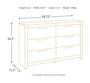 Derekson - Multi Gray - Dresser