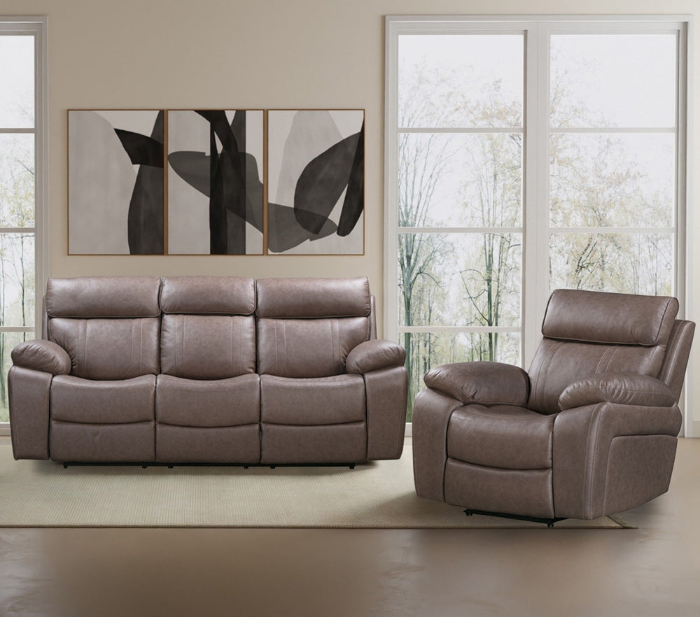 Oversized features, neutral coloring, and a faux-leather look and feel converge to create a strong, masculine aesthetic for the Theon Collection.<br/><br/><b>Product Features</b><ul><li>Bucket design seat allows you to nestle comfortably in any position</