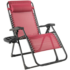 This recliner will be a perfect choice to have a nap in hot summer or enjoy the sunshine. Â  The cool and breathable fabric will never make you sultry even in summer. Its waterproof and sun-resistant performances allow you to place it outdoor with no worr