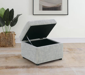  its hydraulic lift top reveals hidden storage perfect for stashing blankets
