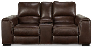 Alessandro - Walnut - PWR REC Loveseat/Con/Adj HDRST