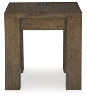  this end table appeals to lovers of casual contemporary style. Featuring architectural geometry and a chunky silhouette