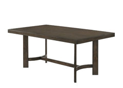 Sit down and dine in style with this must-have Farren dining group. It showcases an effortless yet beautiful trestle base. The table is finished in an espresso color that highlights the beauty of the wood. Try setting it at the center of your dining room,